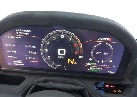 2020 Mclaren 720S Luxury/Performance z USA, uszkodzony, nr VIN SBM14FCA0LW004686